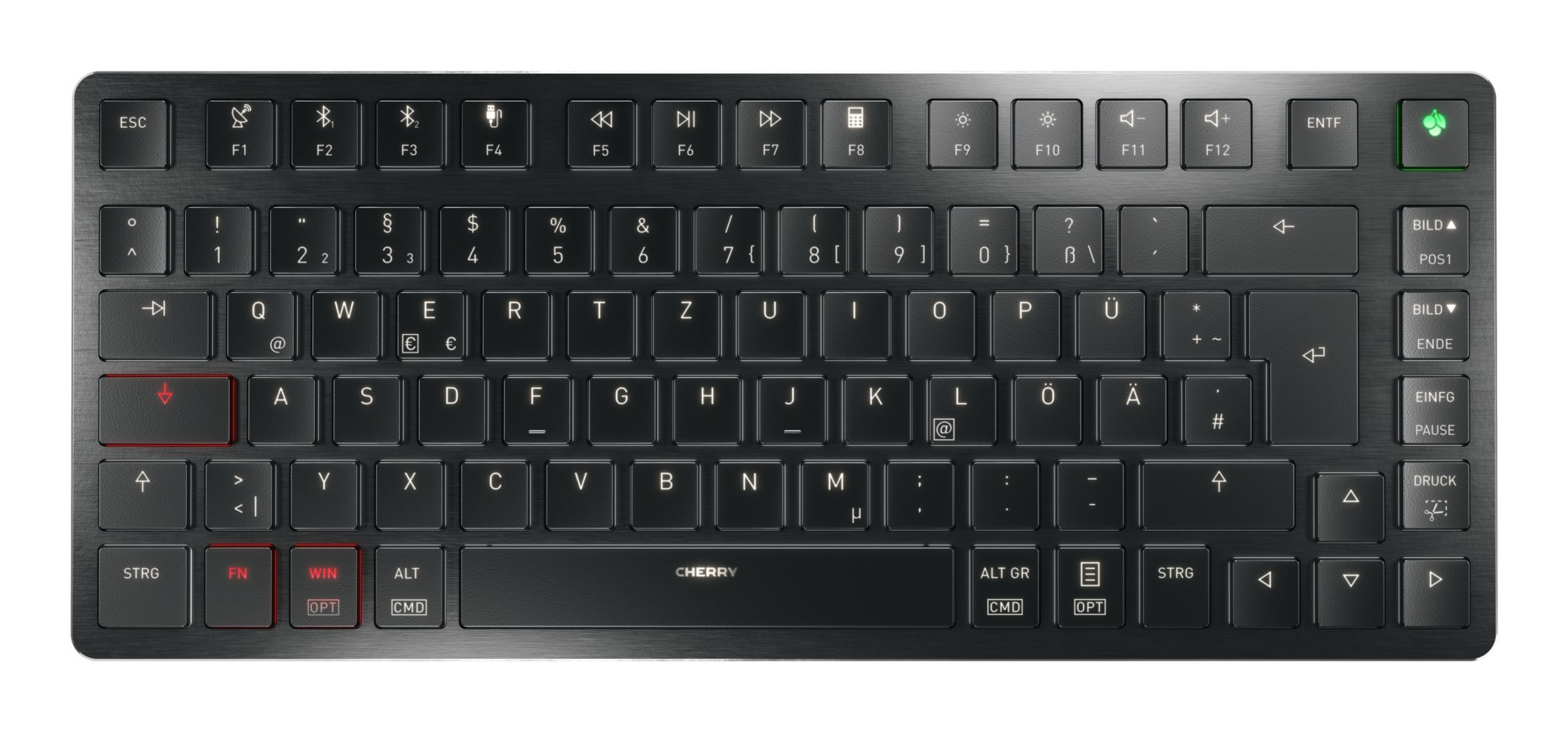 Klawiatura CHERRY TAS KEY KW X ULP 2.0 Mini Bezprzewodowy