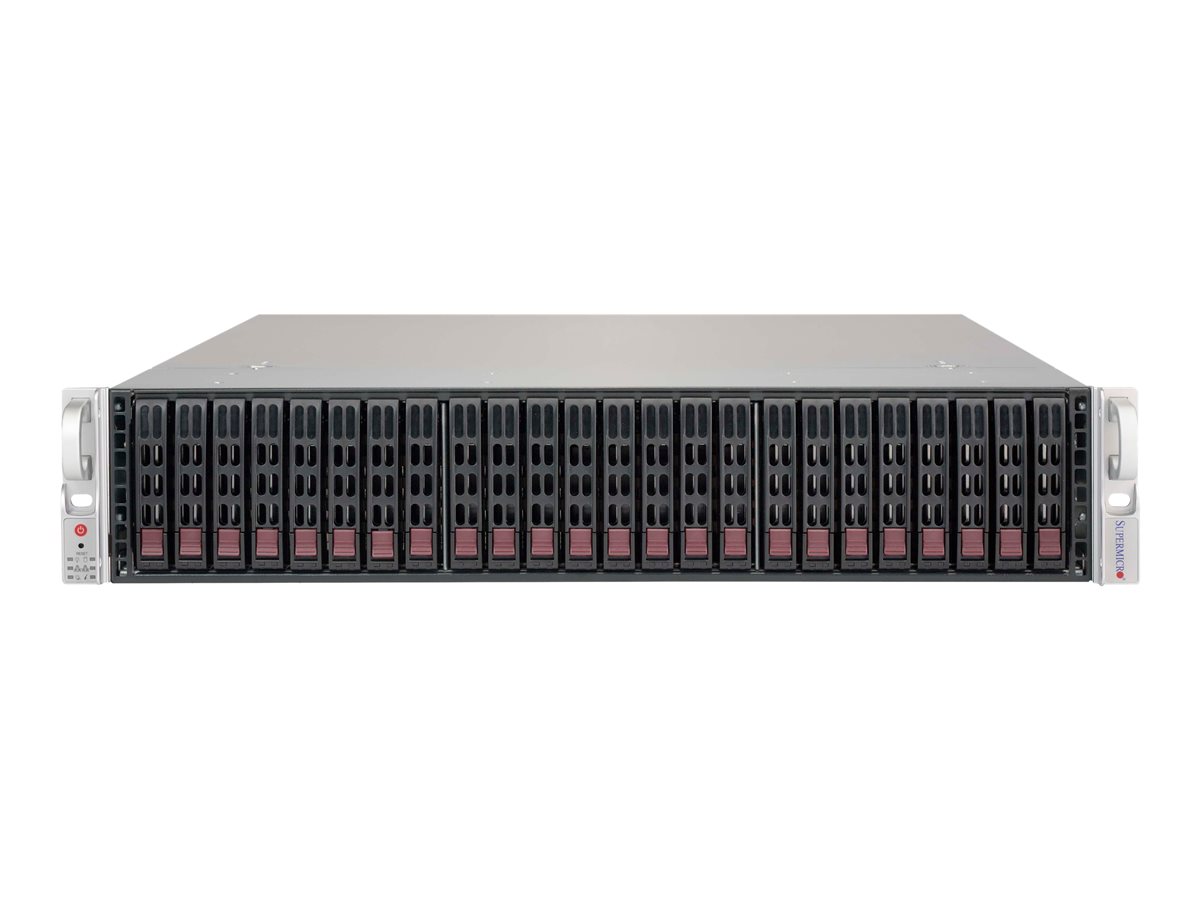 Obudowa serwerowa Supermicro CSE-216BE2C-R741JBOD Rack 2U 24 zatok na dyski JBOD z podwójnym expanderem zasilacze redundantne 740 W