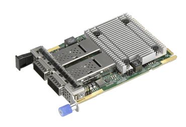 Supermicro AIOM Dual Port 100GbE QSFP28, based on Broadcom BCM57508