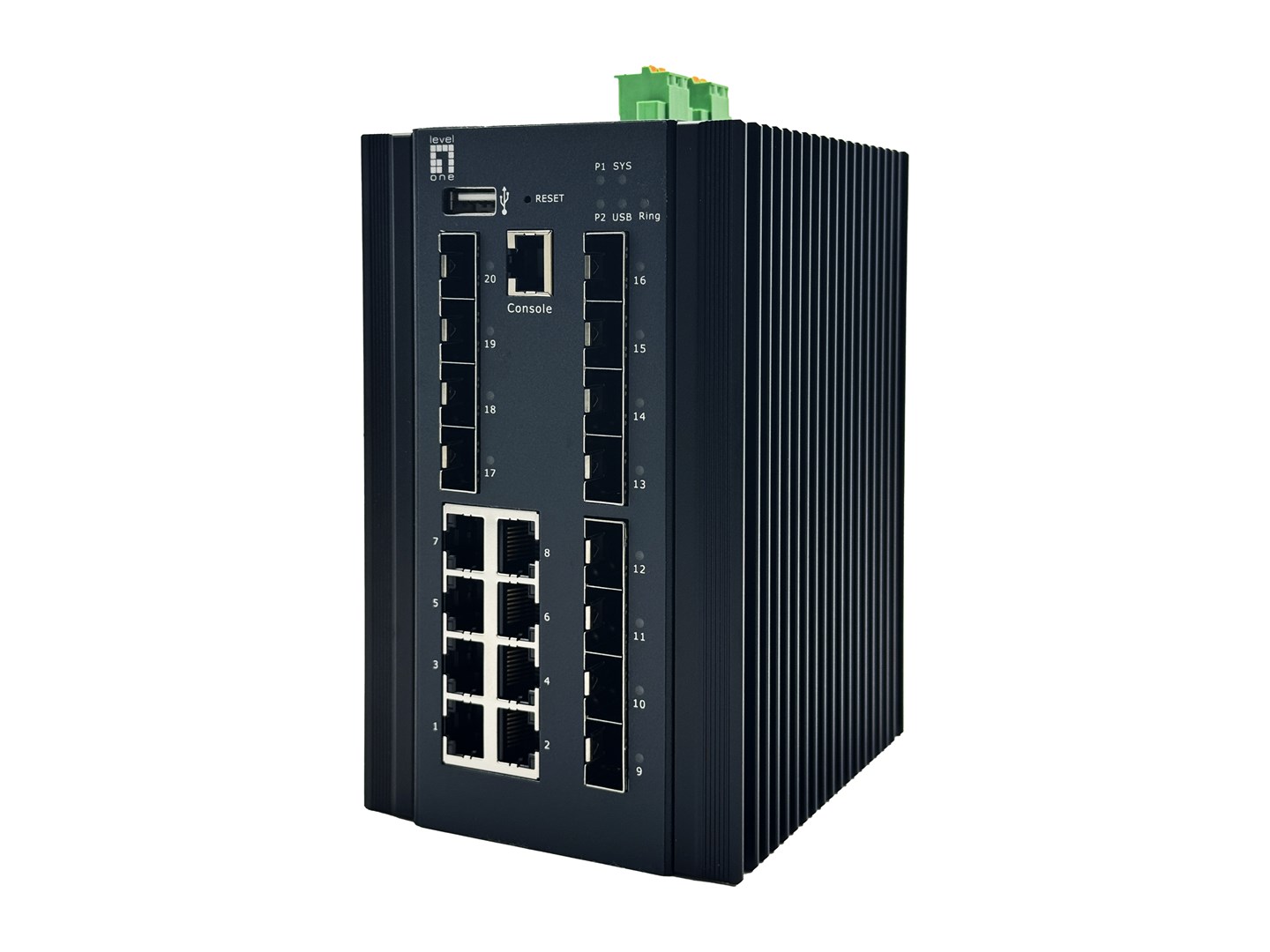 Przełącznik LevelOne 20x GE IGX-2072 8x 1GbE 8x 2.5GbE SFP+ sw