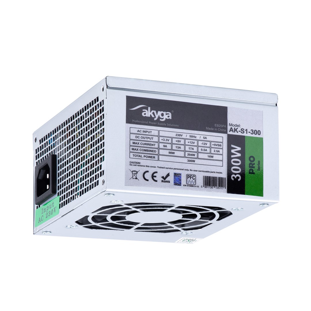 Zasilacz Akyga PRO AK-S1-300 (300 W; Pasywne; 80 mm)