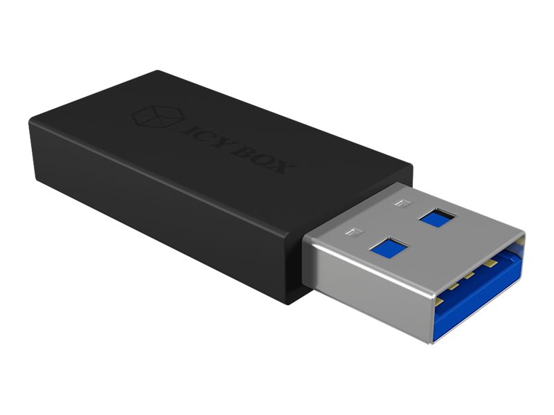 Adapter ICY BOX IB-CB015 USB-A wtyk → USB-C gniazdo czarny