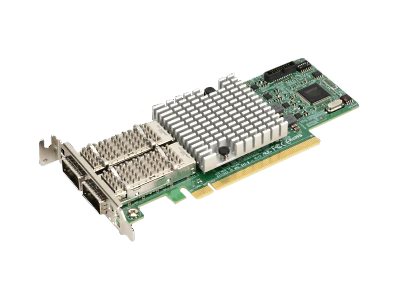 SUPERMICRO Network Card AOC-S100G-M2C-O Std LP 2-port 100G QSFP28 Mellanox ConnectX-4