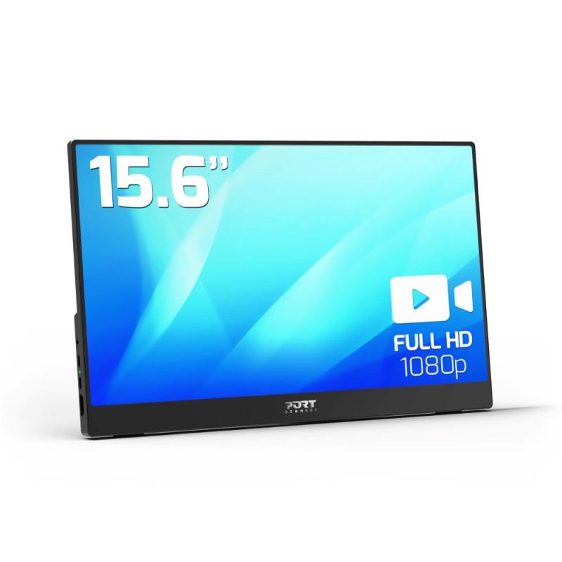 Port Tragbarer Monitor 15,6" Zoll Full HD ohne Touch