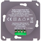 SHELLY Wall Display i-Series 2-Output Power Base
