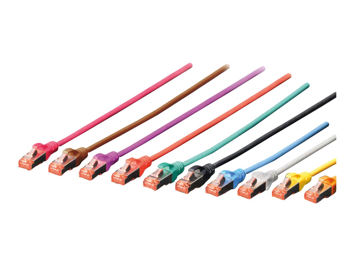 DIGITUS patch cable SFTP/PIMF CAT6 2m 4x2AWG 26/7 2xRJ45 black