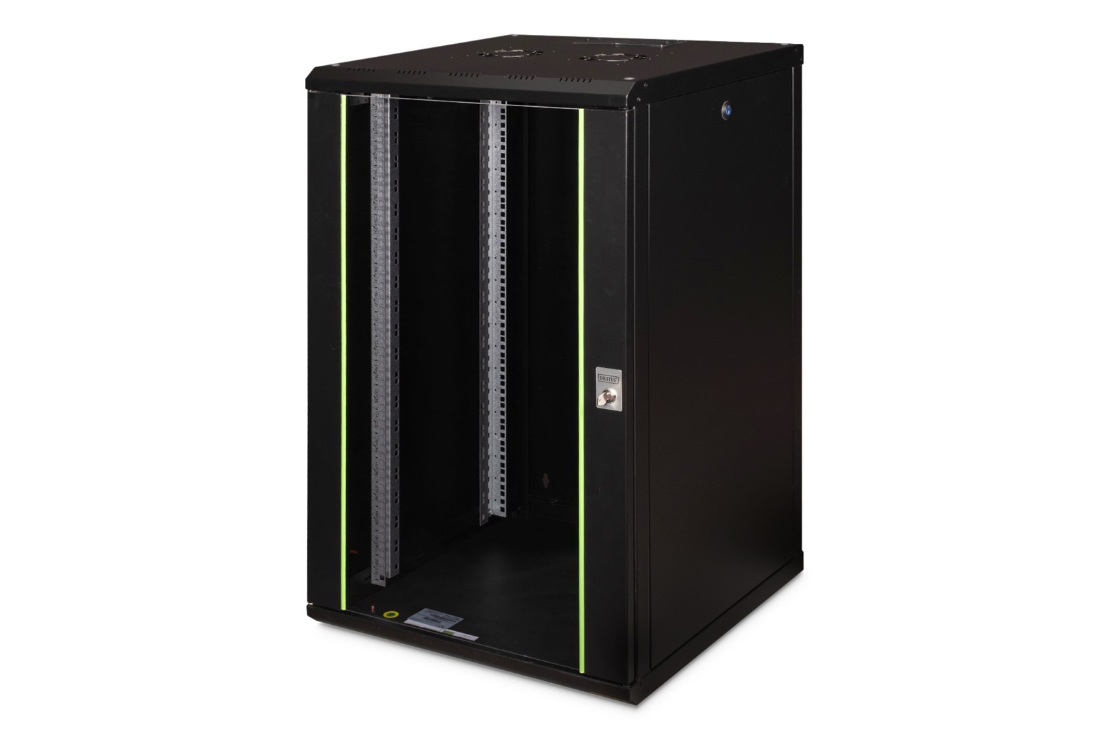 Digitus Szafa sieciowa wisząca Unique 19" 20U rack 600x600, drzwi szyba, czarny, niedzielona, złożona, 100kg