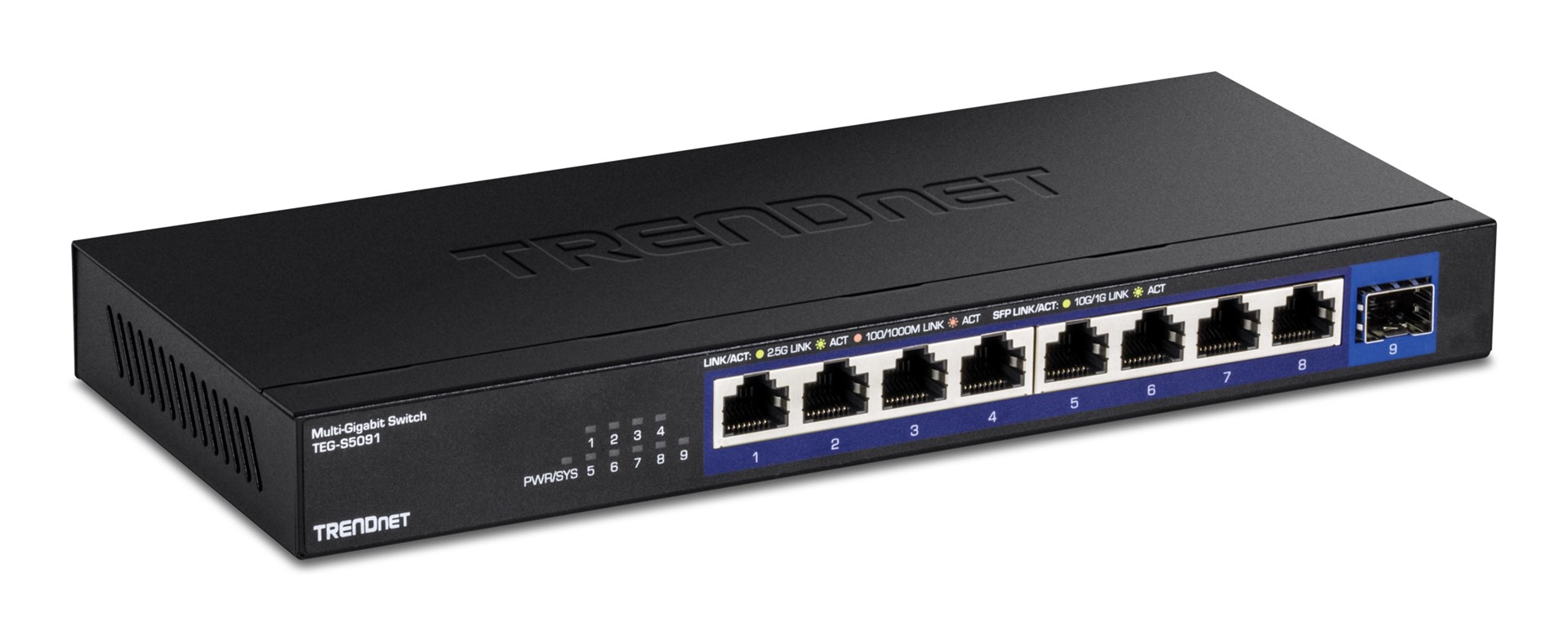 Trendnet TEG-S5091 przełącznik sieciowy Nie zarządzany 2.5G Ethernet (100/1000/2500)