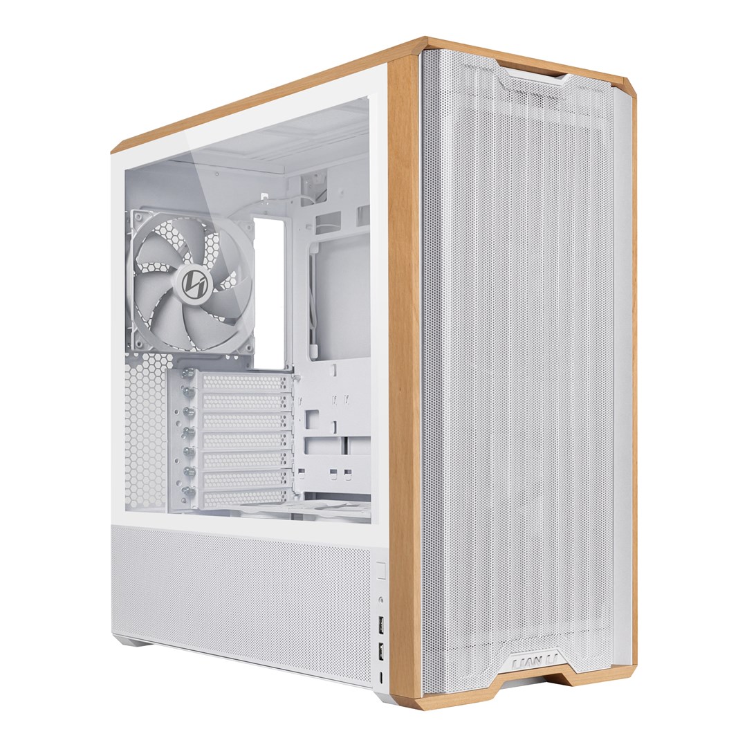 Obudowa PC Lian Li Lancool 217, Midi-Tower, ATX, szkło hartowane - biały