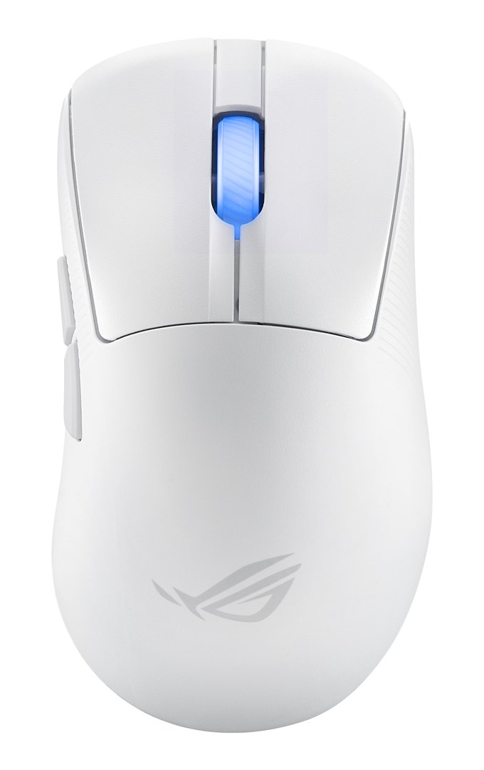 ASUS ROG Keris II Ace Wireless AimPoint White myszka Gaming Po prawej stronie RF Wireless + Bluetooth + USB Type-A Optyczny 42000 DPI