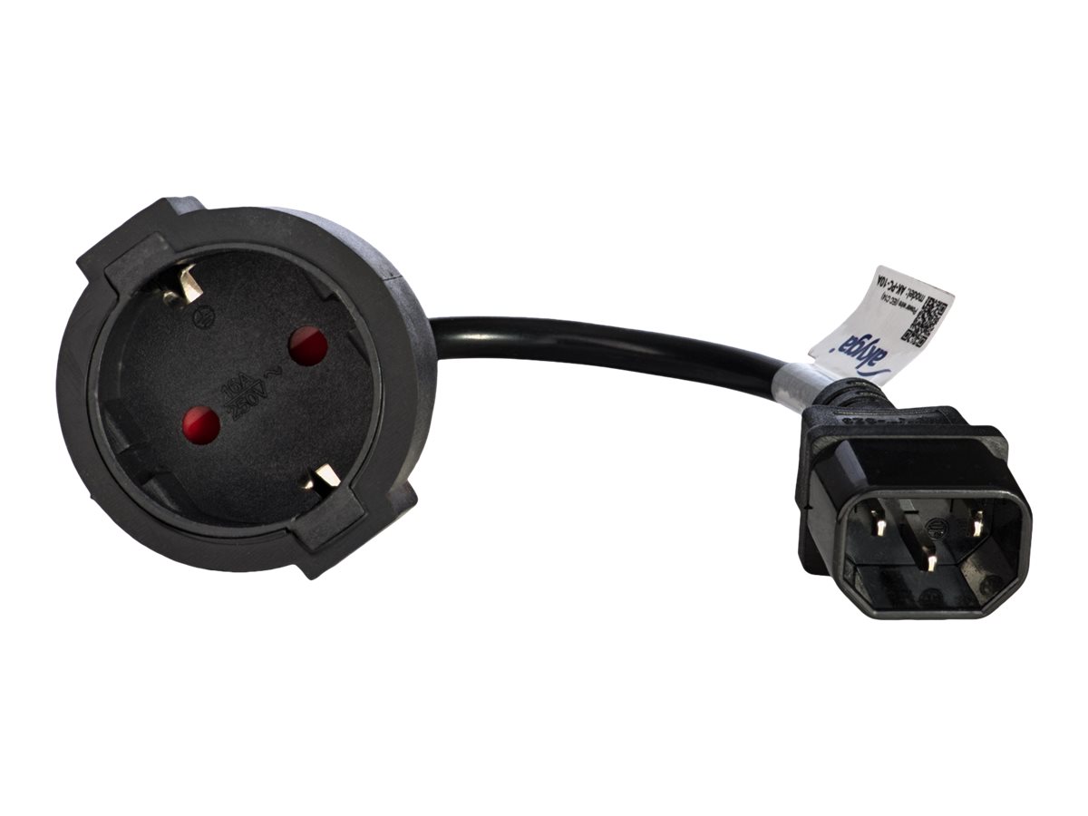 AKYGA Adapter zasilający AK-PC-10A IEC C14 CEE 7/4 250V/50Hz 15cm