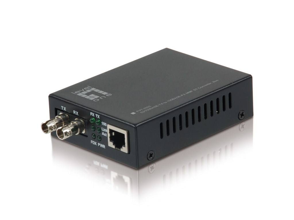 LevelOne FVT-2002 konwerter sieciowy 100 Mbit/s 1310 nm Czarny