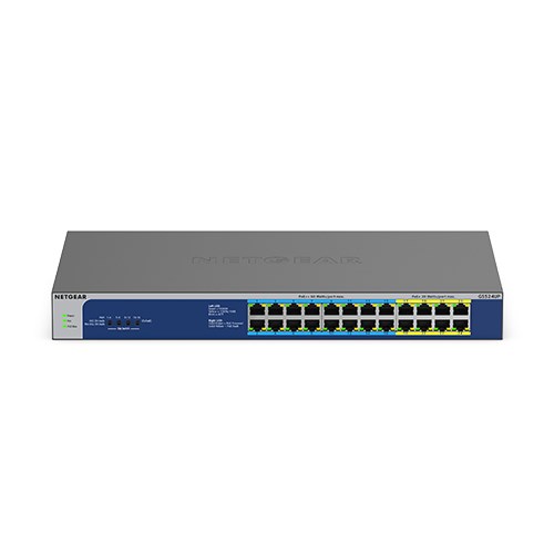Switch Netgear GS524UP-100EUS 24p PoE 480W (PoE+: 8p PoE++: 16p) Unmanaged Gigabit