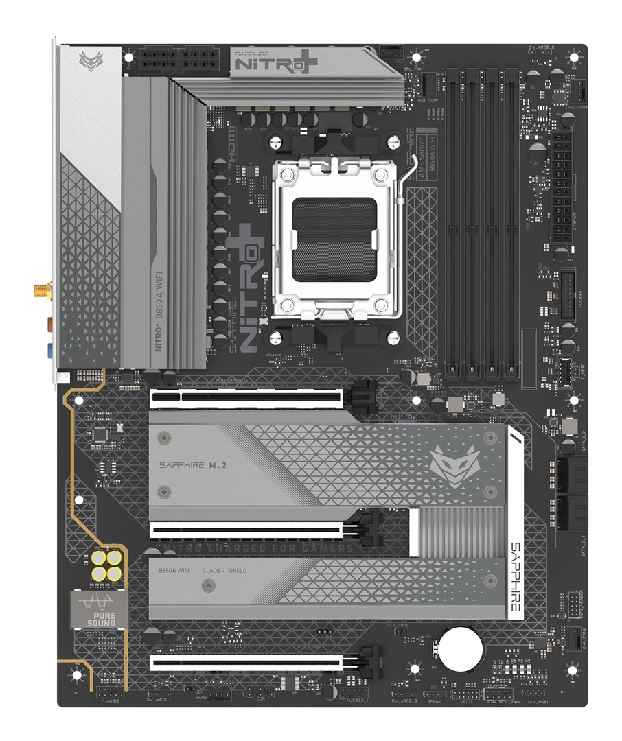 Sapphire NITRO+ B850A WIFI 7 AMD B850 Gniazdo AM5 micro ATX
