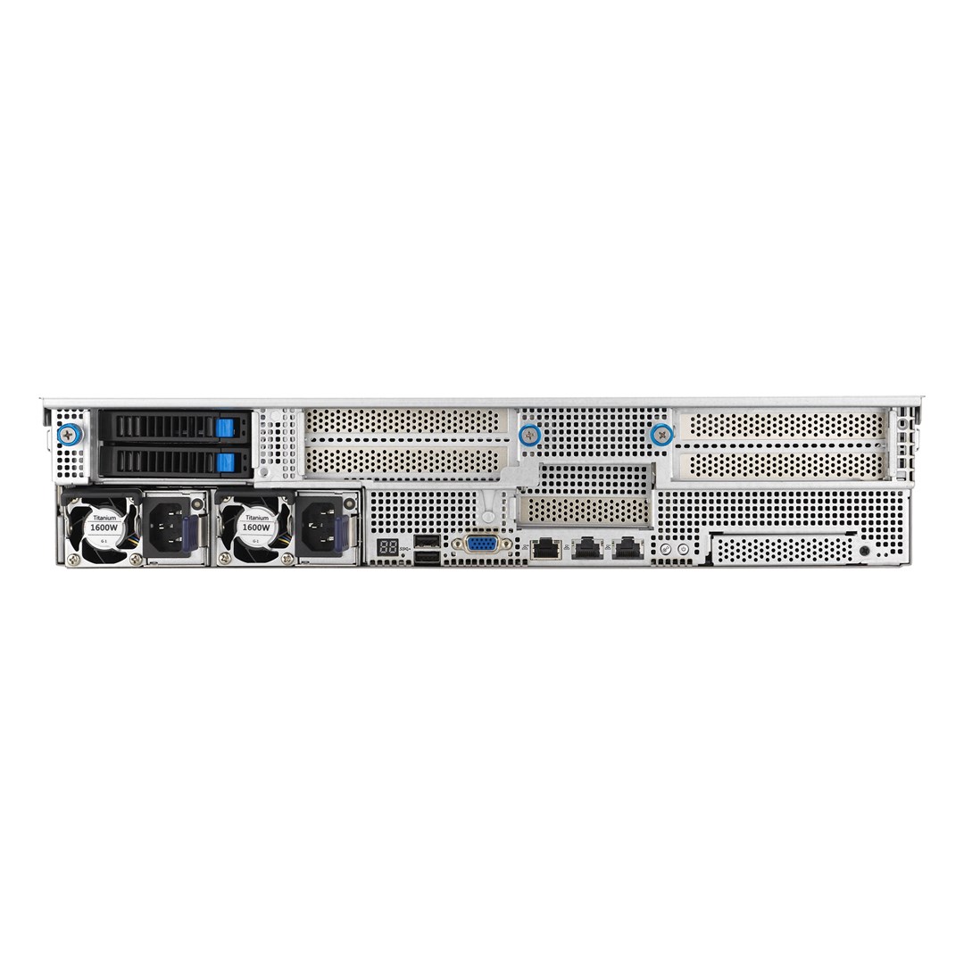 Platforma Asus Rack (2U) RS520A-E12-RS12U AMD Epyc 9004 (12x NVMe, 2xGPU, 2x1Gbe, IPMI, 1+1 1600W)