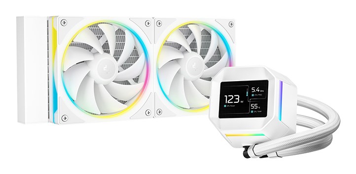 Chłodnica Wasserkühlung Deepcool LM240 Biała
