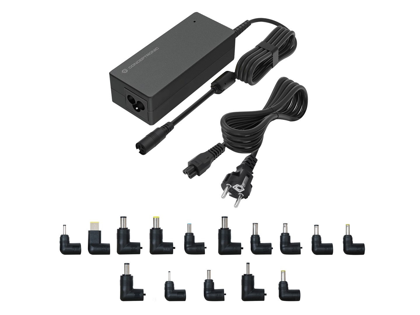 Conceptronic OZUL08B15 adapter zasilający/ inwentor Wewnętrzna 90 W Czarny