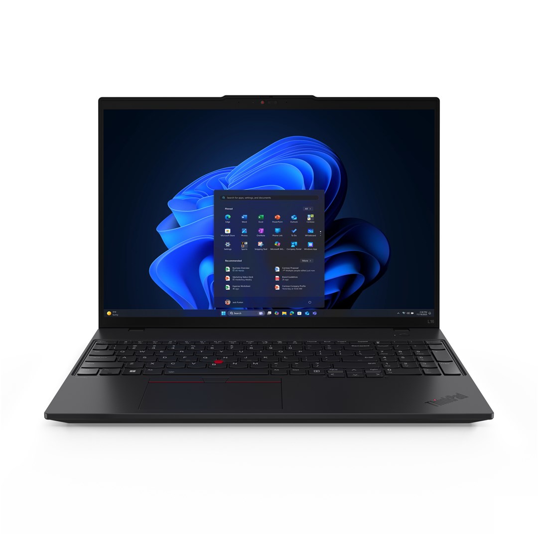 Lenovo ThinkPad L16 Gen 2 (AMD) Copilot+ PC AMD Ryzen AI 5 340 Laptop 40,6 cm (16") WUXGA 32 GB DDR5-SDRAM 512 GB SSD Wi-Fi 7 (802.11be) Windows 11 Pro Angielski Czarny
