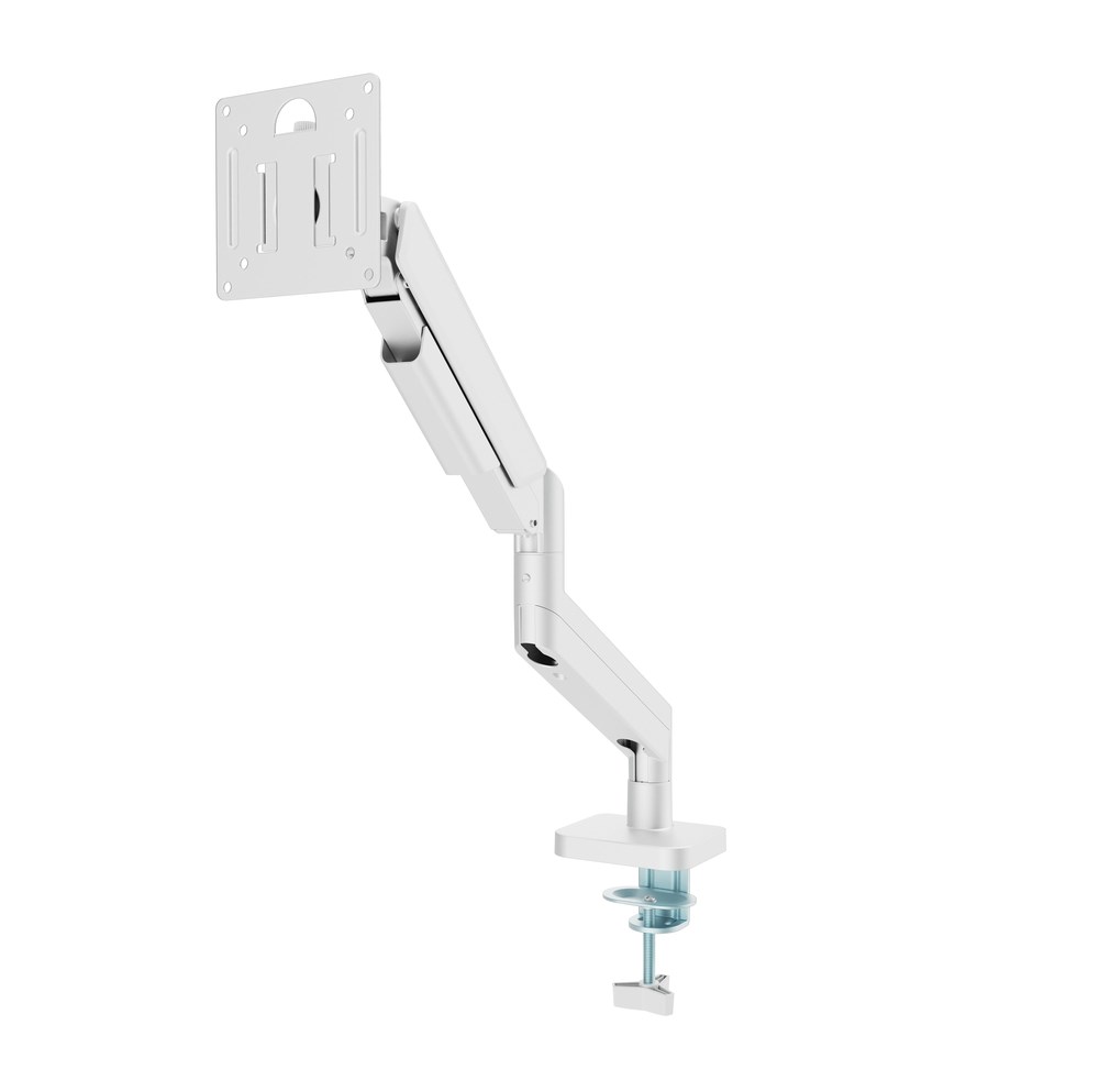 GEMBIRD BIURKOWE, REGULOWANE RAMIĘ/UCHWYT NA MONITOR 17"-32", OBCIĄŻENIE DO 10 KG, KOLOR BIAŁY