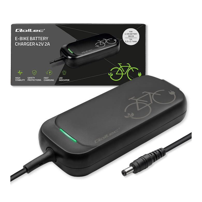 Ładowarka do roweru skutera elektrycznego 36V | 42V | 2A | 5.5*2.1 | wodoodporna + kabel zasilający