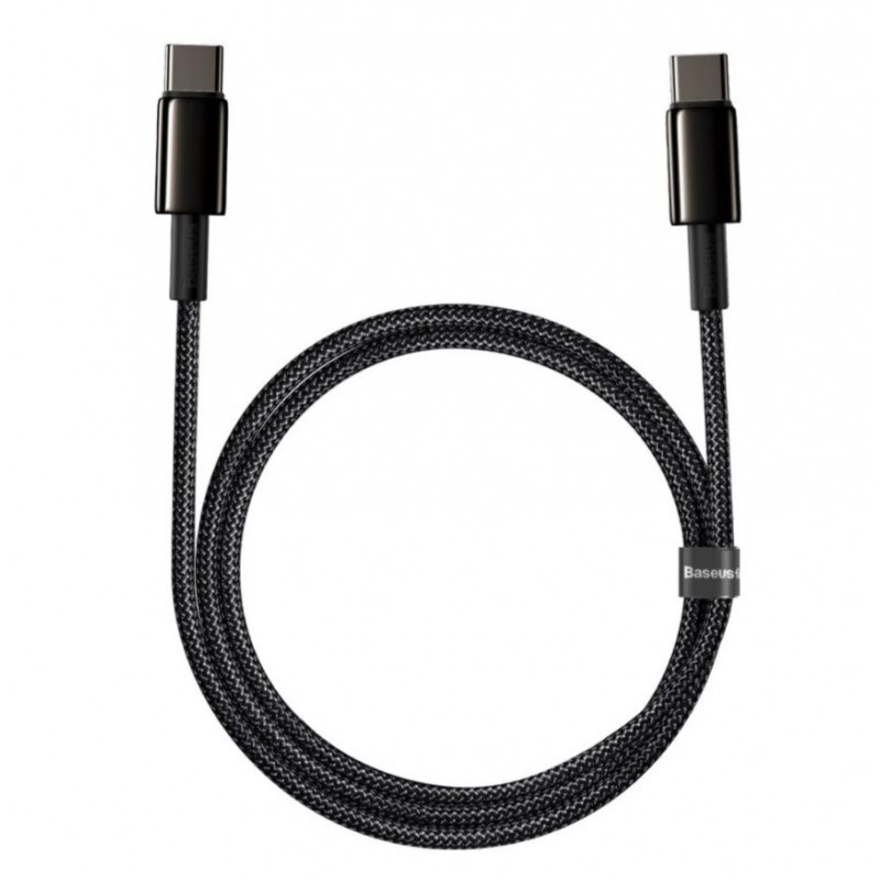 Kabel Baseus CATWJ-01 USB-C - USB-C PD QC 100W 5A 1m - czarny