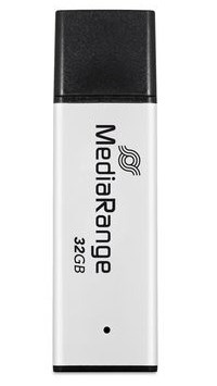 MediaRange MR1900 pamięć USB 32 GB USB Typu-A 3.2 Gen 1 (3.1 Gen 1) Czarny, Srebrny
