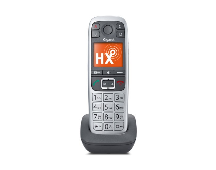 Telefon bezprzewodowy Gigaset E560 HX z zestawem głośnomówiącym szary