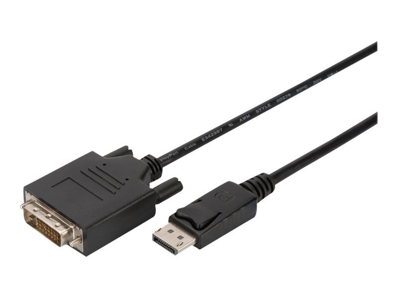 Kabel DisplayPort z zatrzaskiem 1080p 60Hz FHD Typ DP/DVI-D (24+1) M/M 3m