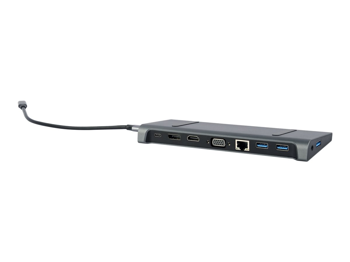 Adapter USB-C 9w1, HDMI, USB-C PD, VGA, DP, USBx3, Audio, LAN