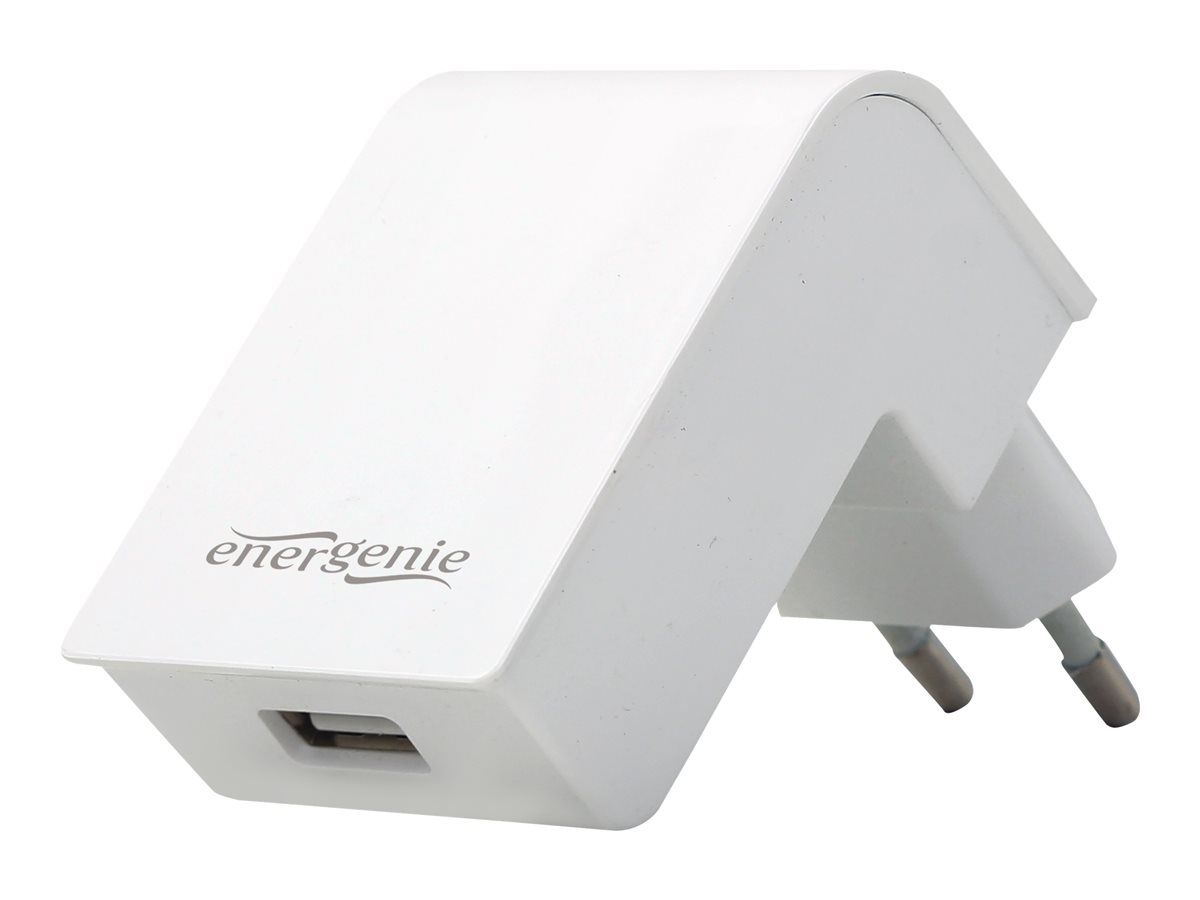 ENERGENIE EG-UC2A-02-W Energenie zasilacz/ładowarka/adapter napięcia 230V -> USB 2.1A, biała