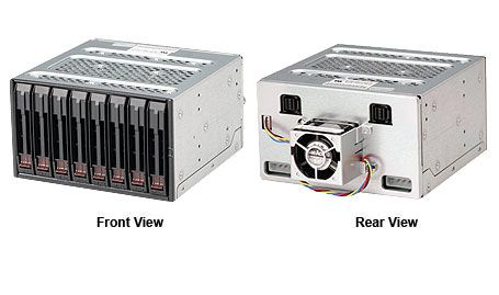 SUPERMICRO Chassis Black SAS3/SATA3 Mobile Rack for 8x 2.5inch HDD