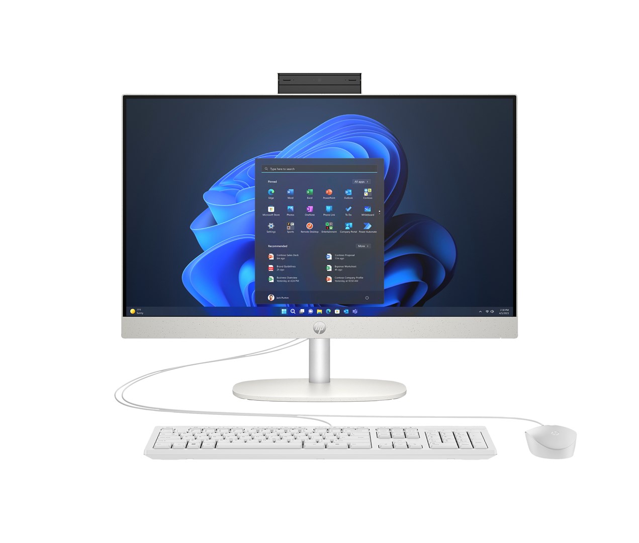 HP ProOne 240 G10 AiO Ultra 5 125U 23.8"FHD IPS 250nits AG 16GB DDR5 5600 SSD512 Xe Graphics Kb+Mouse Cam 5Mpx W11Pro Black 3Y OnSite
