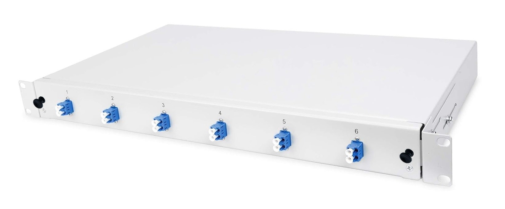 Światłowodowe skrzynki 19" Breakout Box z 6x duplex LC, tryb jednorazowy