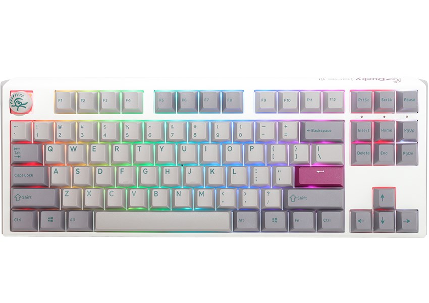 Ducky One 3 TKL klawiatura Gaming USB US English Srebrny