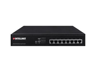 INTELLINET 560641 Intellinet Switch gigabit 8x 10/100/1000 Mb/s PoE/PoE+ 802.3at/af 140W endspan