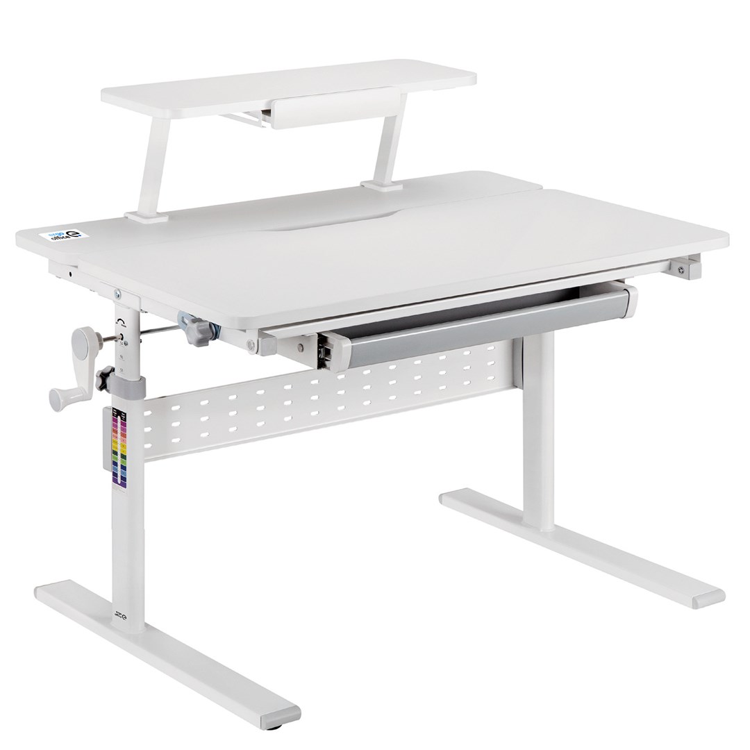 Biurko dla dzieci Ergo Office ER-483 z regulacją wysokości, szare, max 40kg, 900x600mm