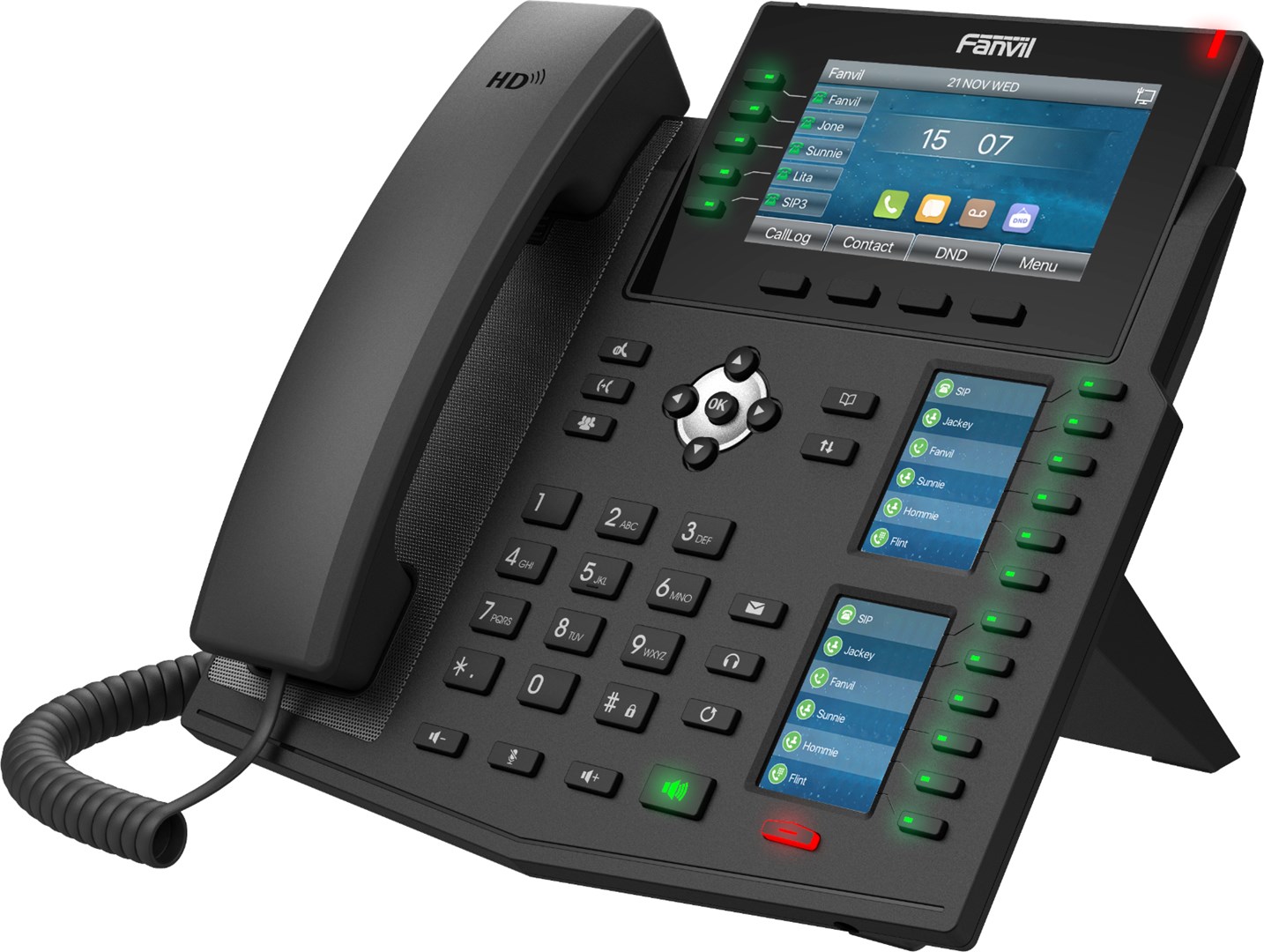 Fanvil X6U V2 Wysokiej klasy telefon biznesowy z gigabitowym portem SIP POE USB