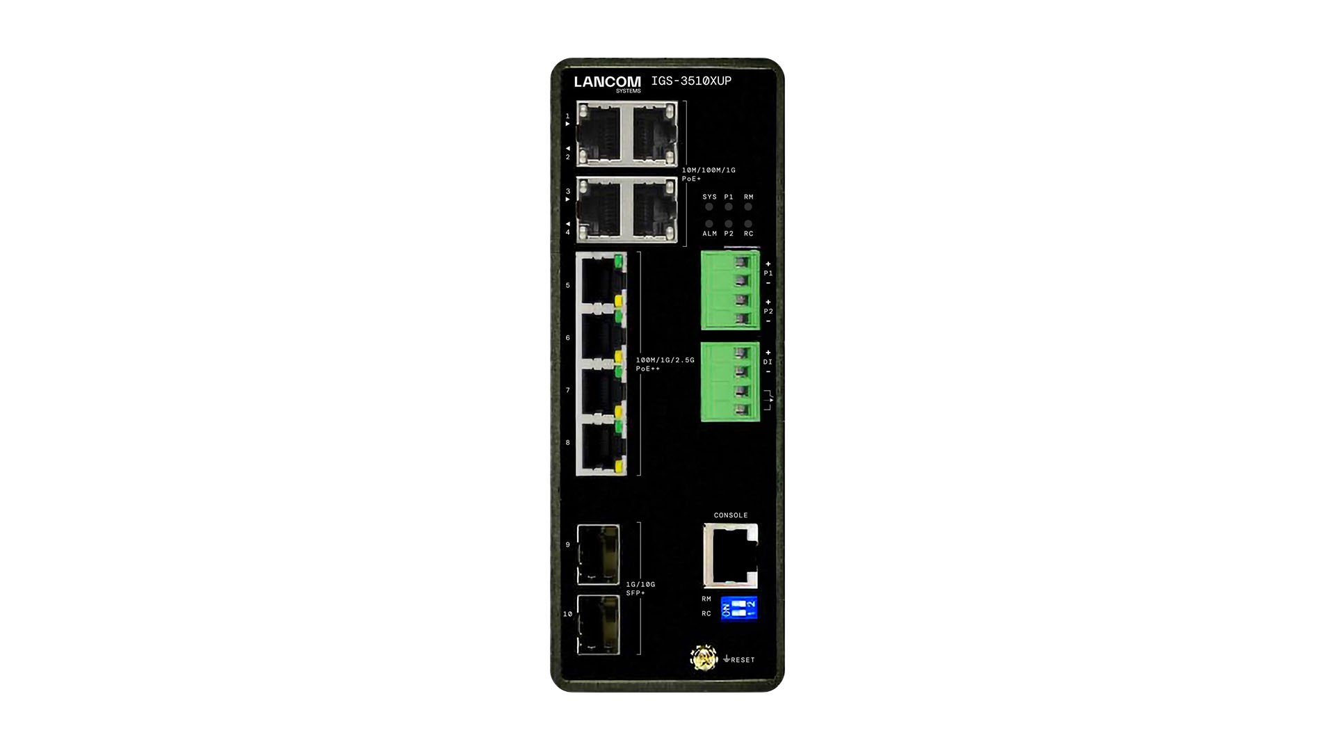 LANCOM IGS-3510XUP Zarządzany L3 2.5G Ethernet (100/1000/2500) Obsługa PoE Czarny