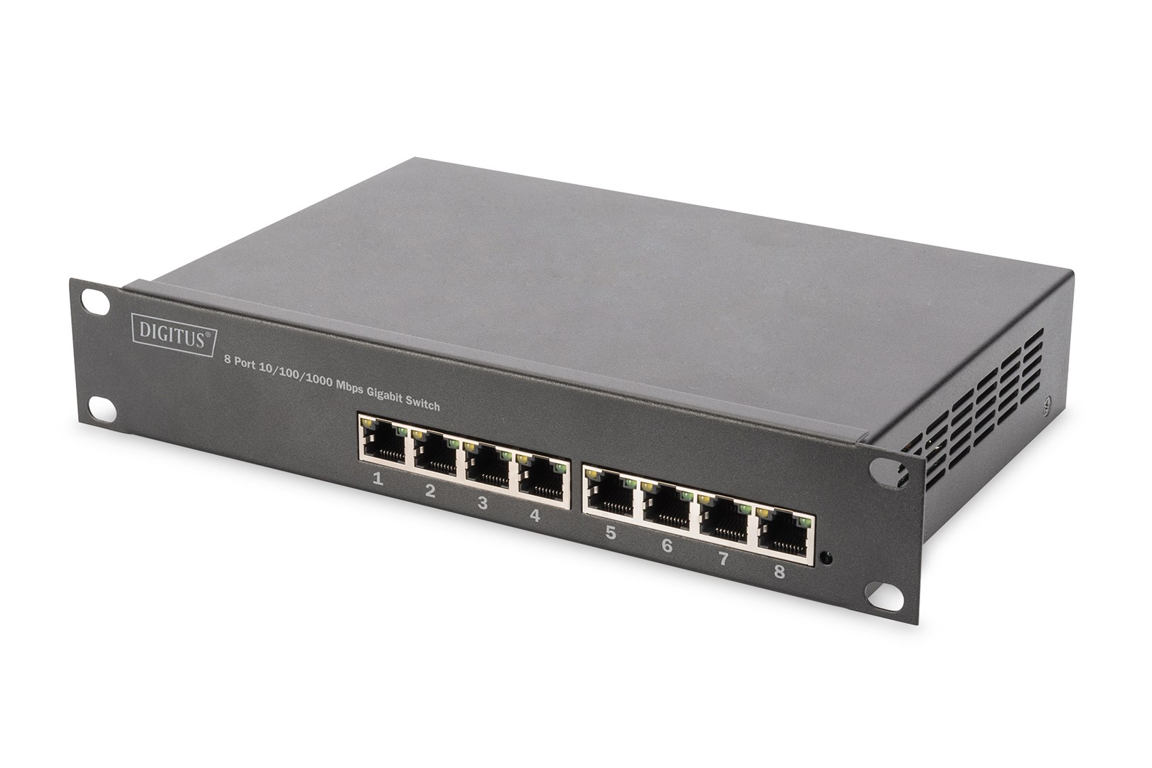 Przełącznik L2 zarządzany Gigabit Ethernet PoE 8-portowy, 10 cali, 80W PoE budget