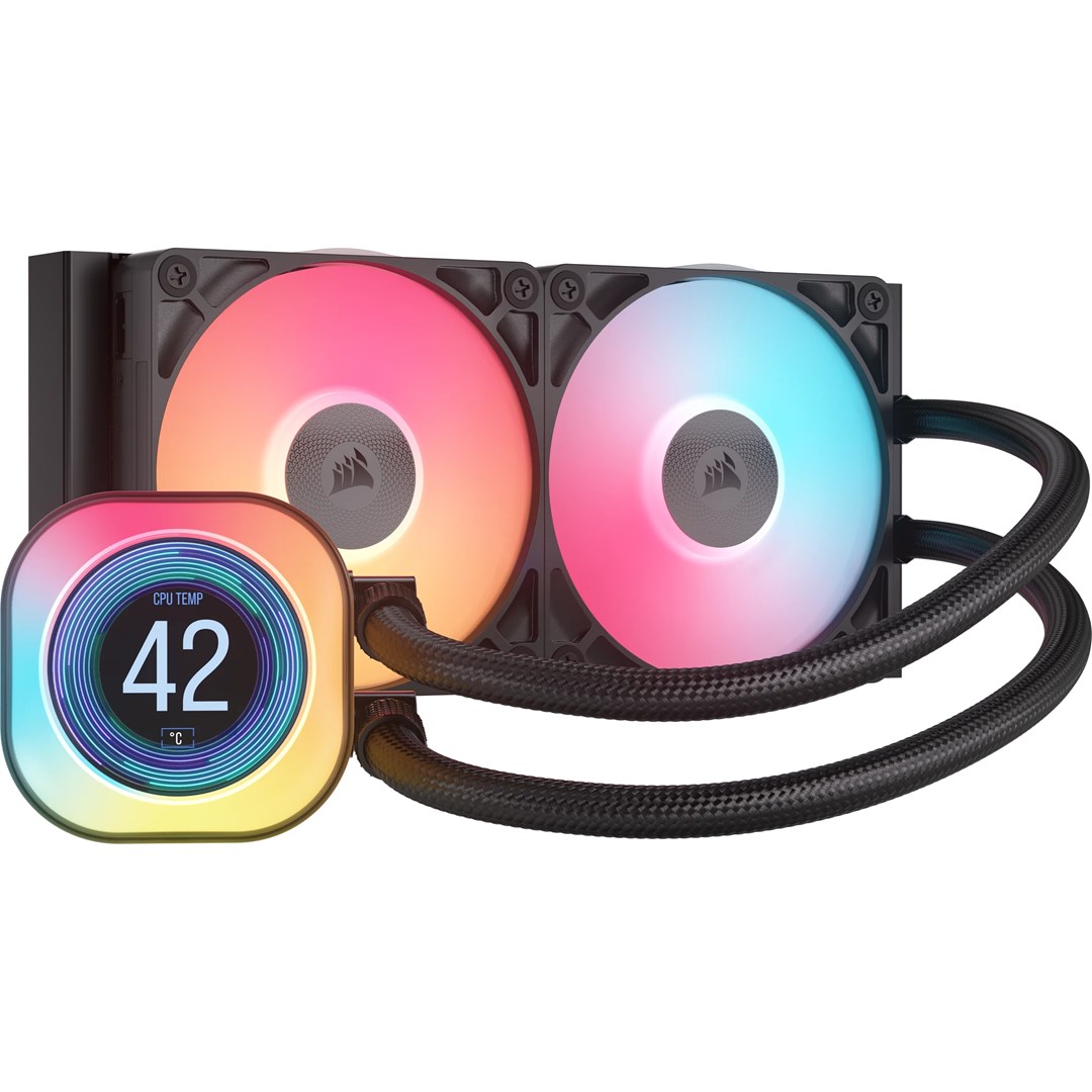 Chłodzenie wodne CORSAIR WAK iCUE LINK TITAN 240 RX LCD AIO 240mm