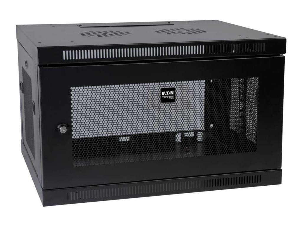 EATON TRIPPLITE 6U Wall Mount Rack Enclosure Server Cabinet Switch Depth Deep Rack cabinet wall mountable Black 6U 19