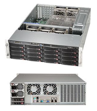 Obudowa serwerowa Supermicro CSE-836BE1C-R1K23B Rack 3U, backplane z pojedynczym expanderem SAS3, zasilacze redundantne 1200 W
