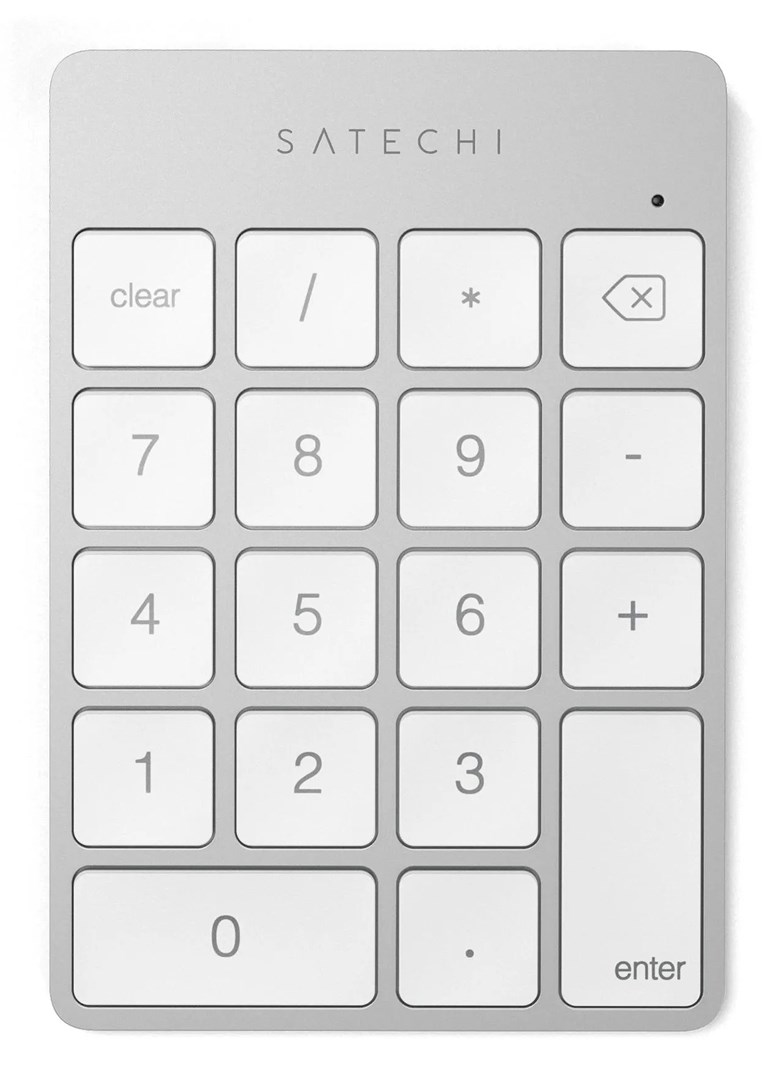 Satechi ALUMINUM RECHARGEABLE BT KEYPAD SILV. GR Numeryczna Bluetooth Srebrny