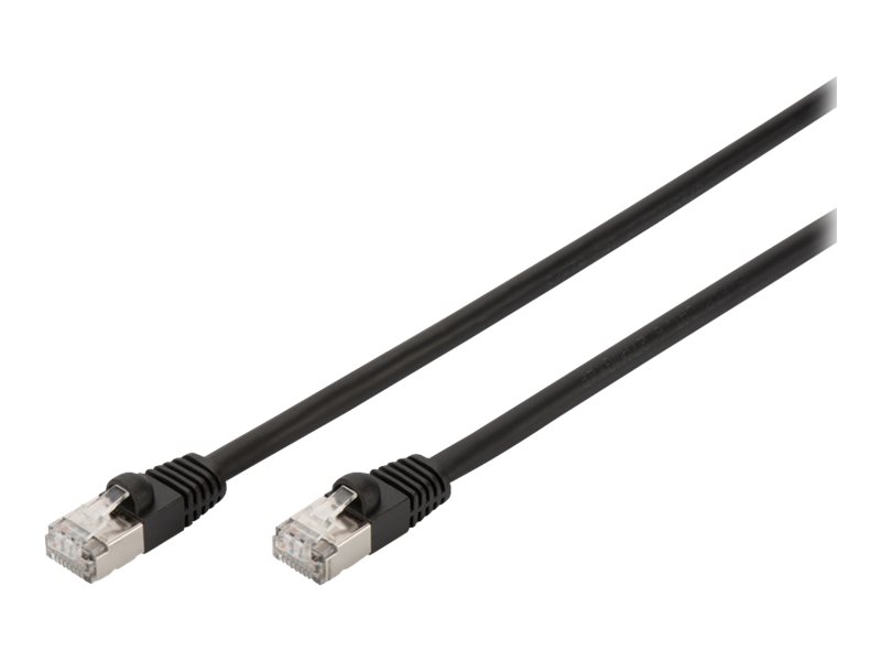 DIGITUS CAT6 S/FTP outdoor-patchcable AWG 27/7 2xRJ45 UV resistant -30 C up to +80 C black 5m