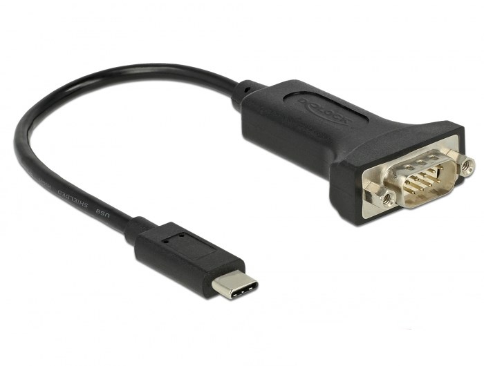 DeLOCK 63908 kabel równoległy Czarny 0,15 m DB-9