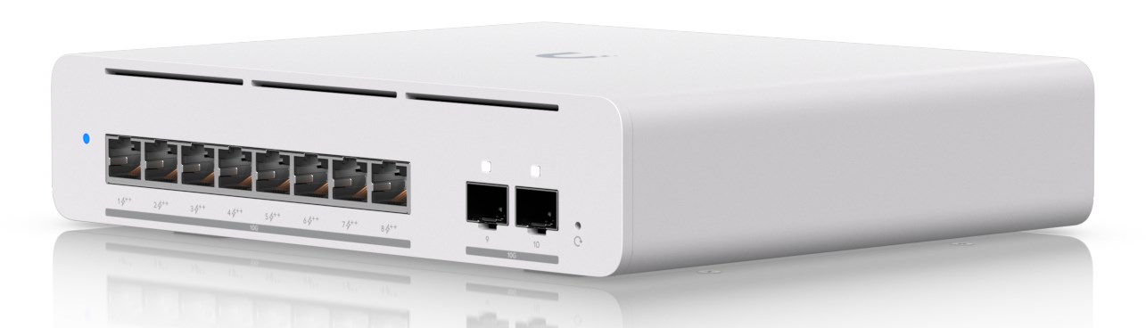 Switch Ubiquiti UniFi Pro XG 8 PoE 10p PoE ( PoE++: 8;) Managed Gigabit (USW-Pro-XG-8-PoE-EU)