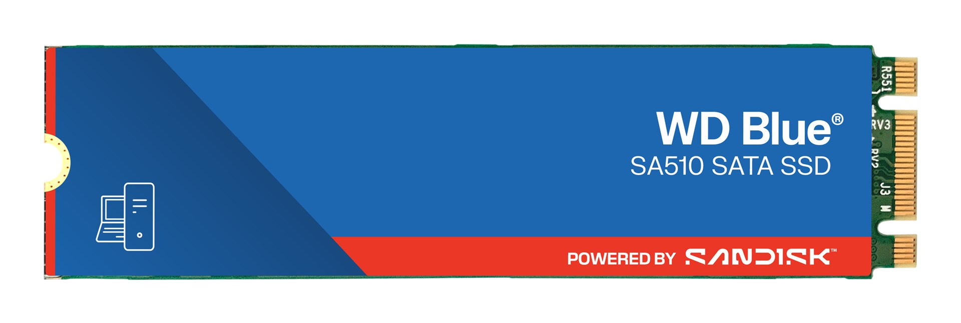 SSD SATA M.2 1TB 6GB/S/BLUE SA510 WDS100T3B0B WDC