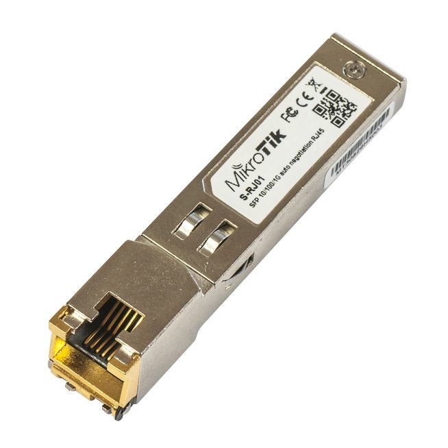Wkładka SFP Mikrotik S-RJ01 1.25Gbps RJ45 100m