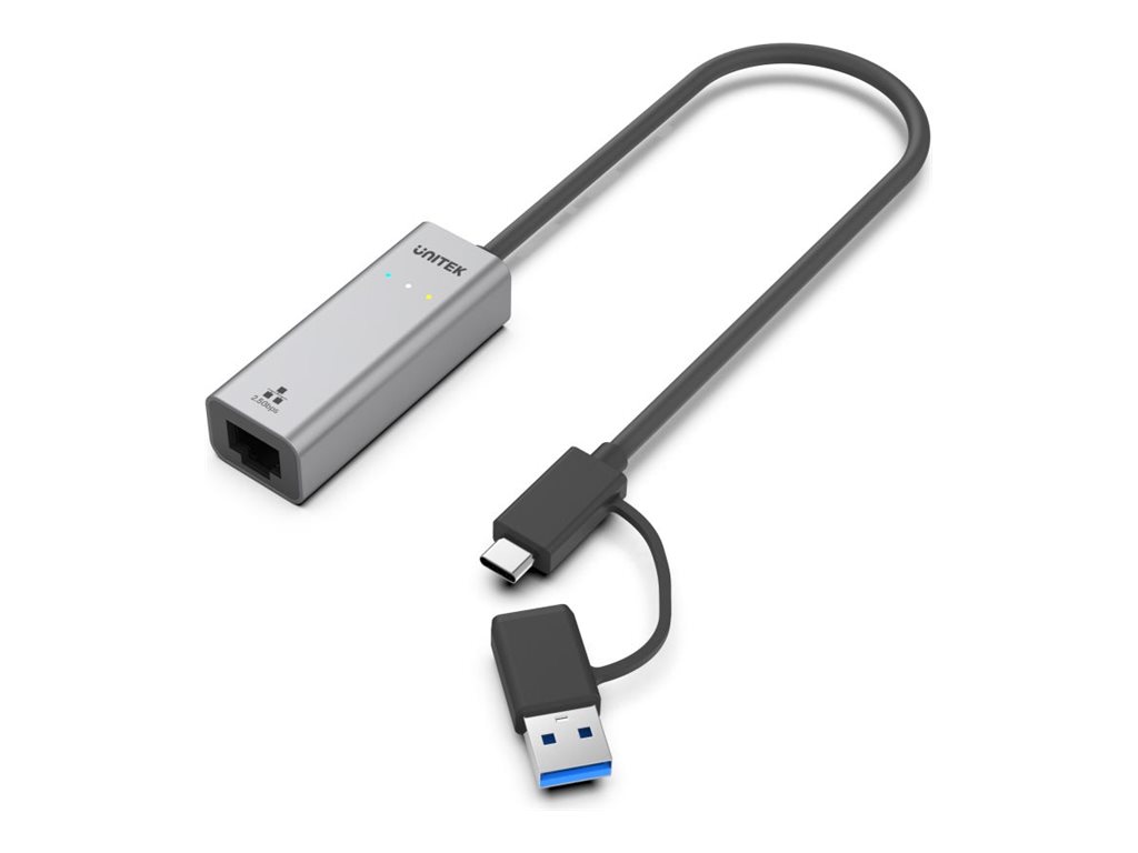 Adapter USB-A/C 3.1 GEN1 RJ45; 2,5 Gbps; U1313C