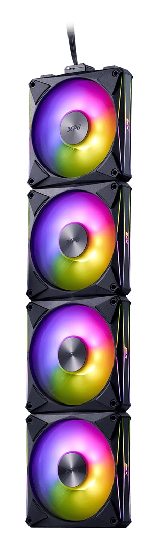 Wentylator XPG HURRICANE MAG 120 (120mm ARGB PWM Fan 4 szt.) BK sprzedaż detaliczna